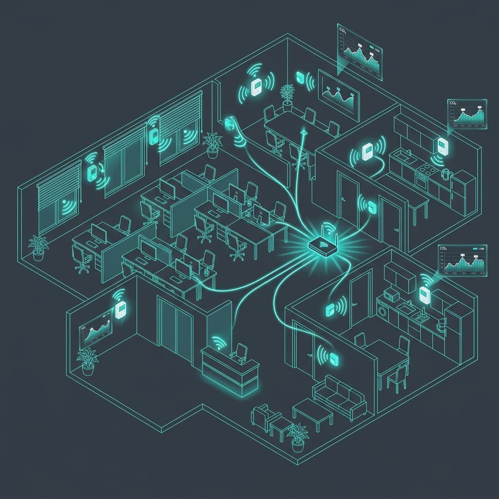Home automation schematic background